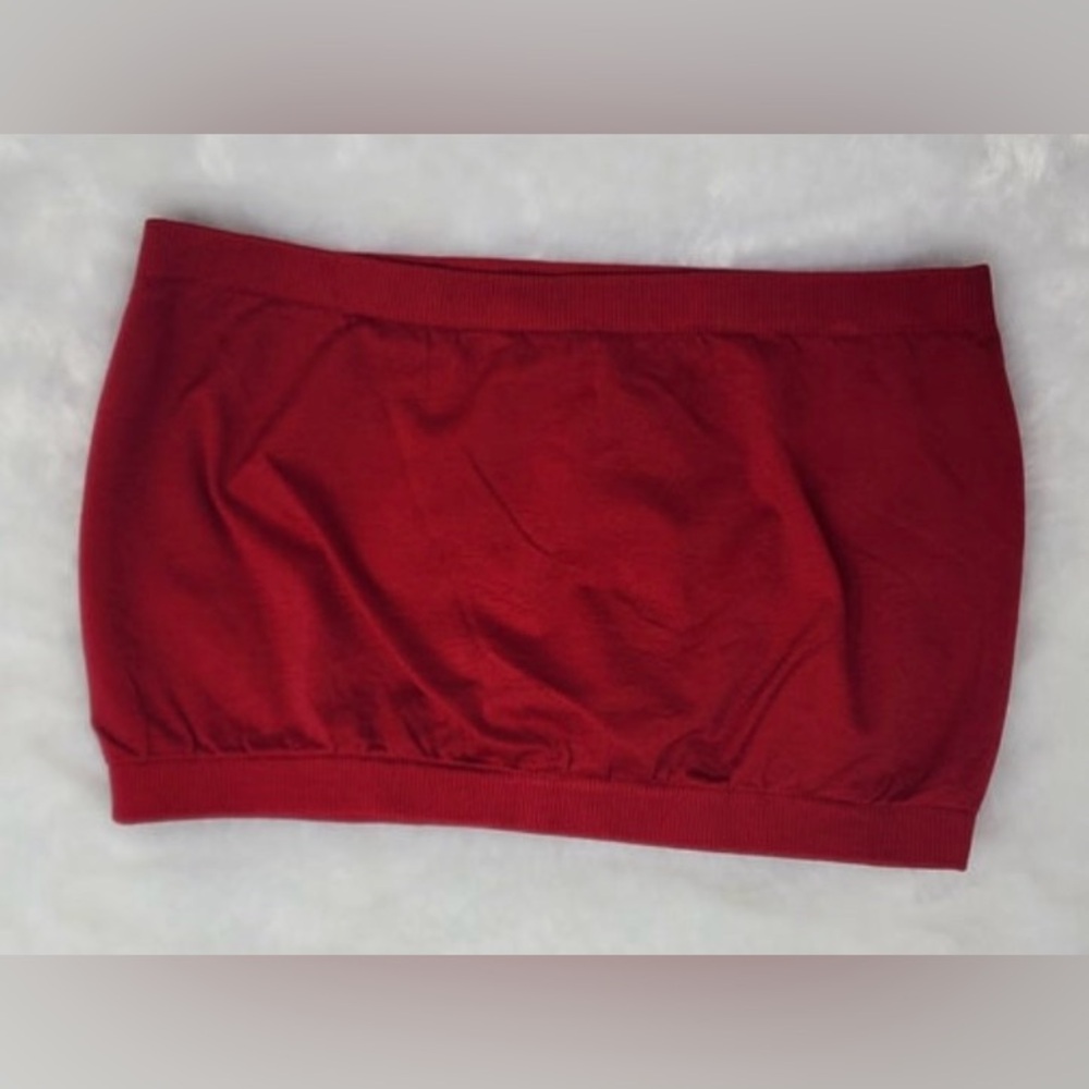 Yahada Light Burgundy Bandeau no padding Small to 2X up 20 42DD New

Stretchy